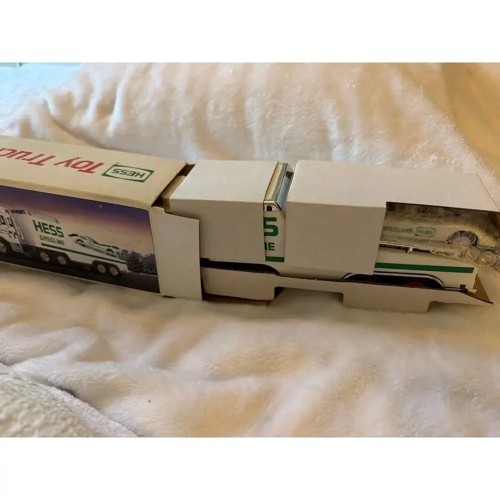 Vintage 1988 Hess Toy Truck & Racer Gasoline Transport Original Box NIB